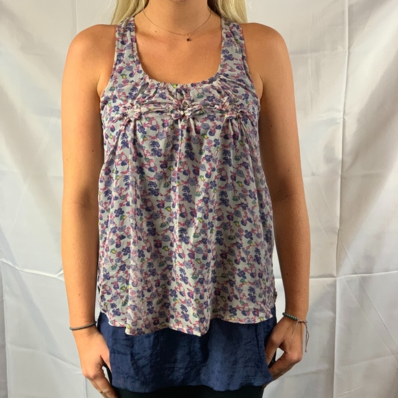 Ya Los Angeles Silk Tunic Tank Top - Picture 1 of 4